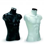 BUSTO PLASTICO TORSO CABALLERO CAMISA NEGRO