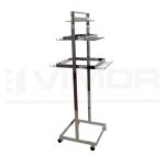 EXPOSITOR CINTOS CASCADA 27 BRAZOS CROMADO 154cm DOBLE 66cm