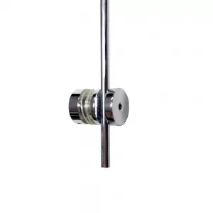 Soporte panel vertical varilla cromado 22mm diam. panel 5-8mm