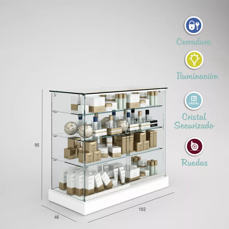 Vitrina-cristal-8mm-templado-3 estantes-1020x460x950