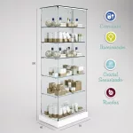 Vitrina-cristal-8mm-templado-5 estantes-700x460x1900