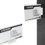 25 SOPORTES CON ADHESIVO PARA CARTELERIA