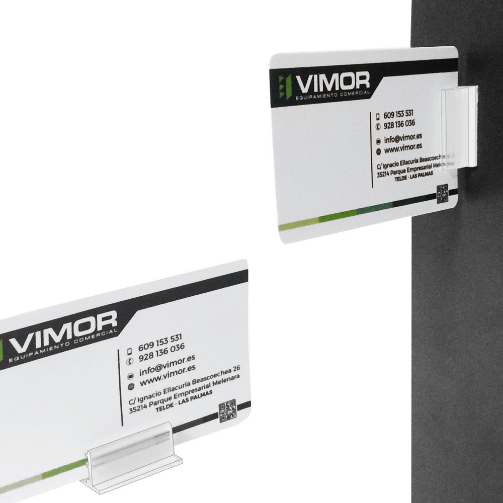 25 SOPORTES CON ADHESIVO PARA CARTELERIA