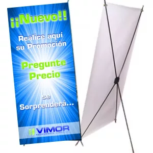 BANNER CON GRAFICA IMPRESA 180X80