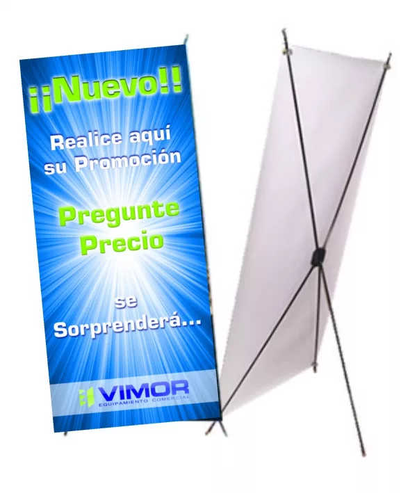 BANNER CON GRAFICA IMPRESA 180X80