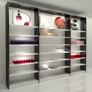 MURAL GENOVA (3 MODULOS 120-180-120) CON ESTANTES ESTANTES