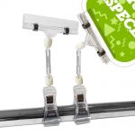 PORTAPRECIOS PINZA ANCHA 16.5cm. (en paquete de 5uds)