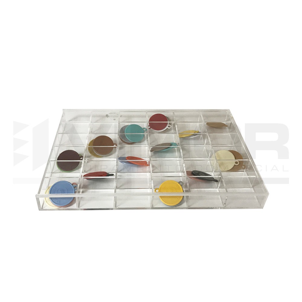 CAJA ORGANIZADOR 25 HUECOS CON TAPA