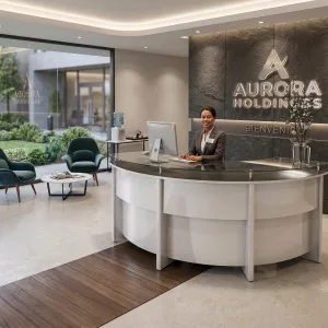 Mostrador Curvo 3 Módulos cristal largo