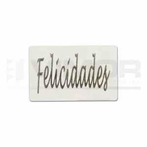 250 ETIQUETAS ADHESIVAS "FELICIDADES"