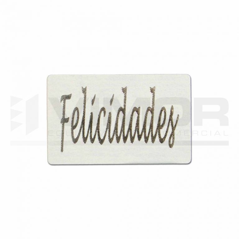 250 ETIQUETAS ADHESIVAS "FELICIDADES"