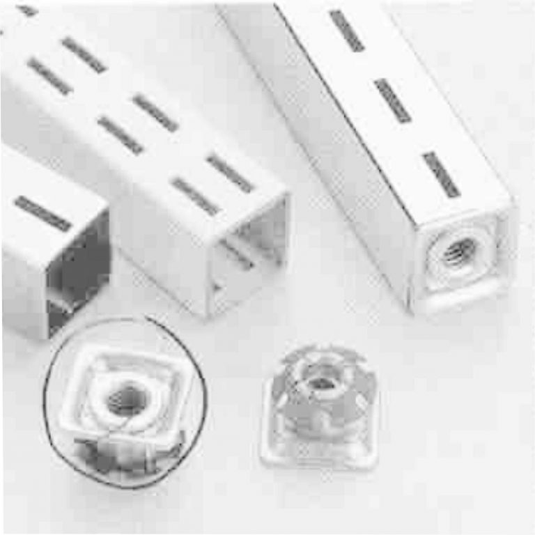 TOPE ROSCA 25X25 SQUARE CROMADO