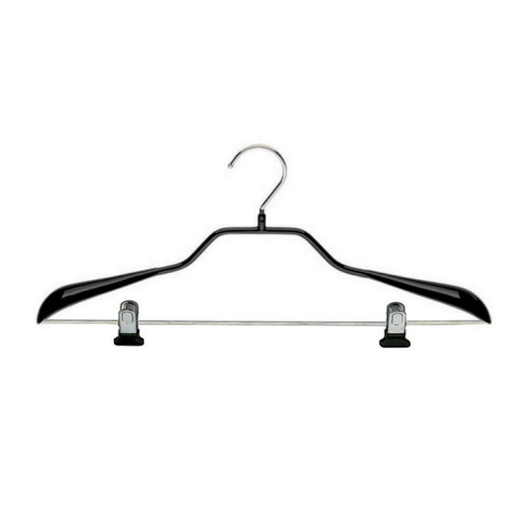PERCHA ANTIDESLIZANTE HOMBRERA CON PINZAS 46cm