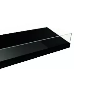 Estante melamina con tope de cristal 5mm