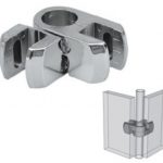 UNION BOX ANGULAR 2 SALIDAS TUBO A MADERA/CRISTAL