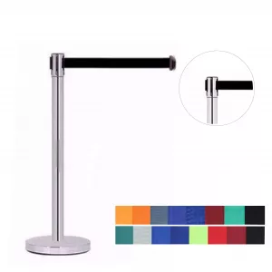 CATENARIA CROMADA CON CINTA RETRACTIL