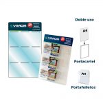 EXPOSITOR 9 RANURAS PORTACARTELES/PORTAFOLLETOS A4