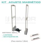 KIT SISTEMA 58Khz. ACUSTO MAGNETICO 2 ANTENAS (Paso maximo 1,50mt) CON 500 ETIQUETAS DR.