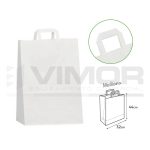 BOLSA ASA PLANA CELULOSA M-32+16x44 --- 90gr. (en caja de 300uds)