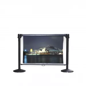 2 CATENARIA BANNER CON LONA NEGRA 1120 X 900mm