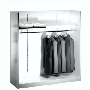 Modelo Góndola Aruba 124cm fondo liso con cremalleras