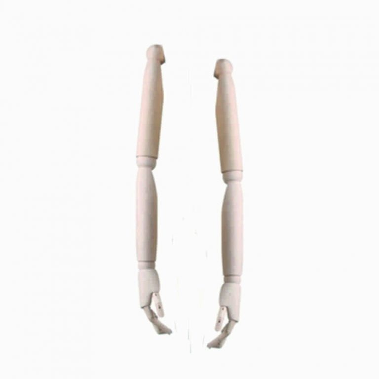 BRAZOS CON MANOS DE MADERA CABALLERO