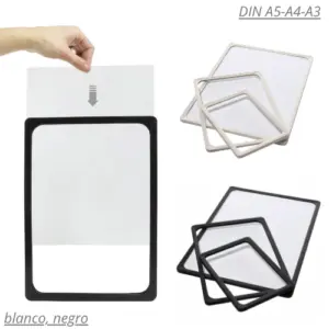 Portacartel con marco ABS con funda