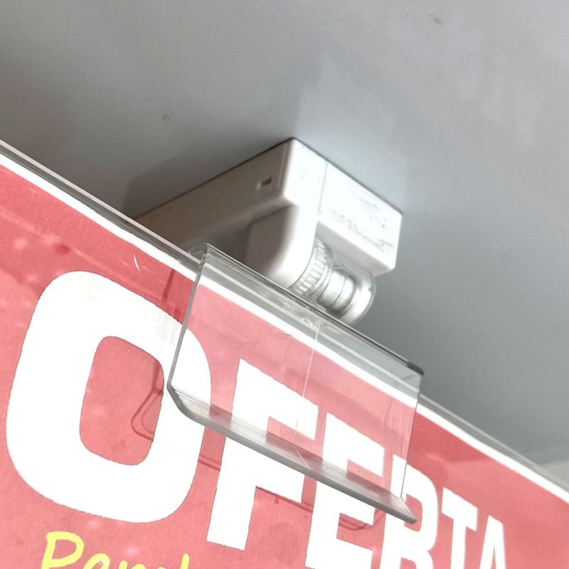 Pinza para cartel con base magnética