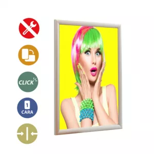 Portacartel apertura frontal A1