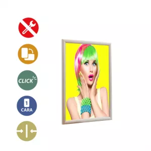 Portacartel apertura frontal A2