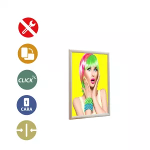 Portacartel apertura frontal A3