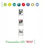 Expositor ESCAPARATES portacarteles led