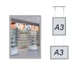 Carpeta led doble cara sistema carril