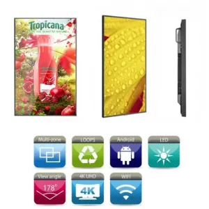 Pantalla LCD 55" para pared