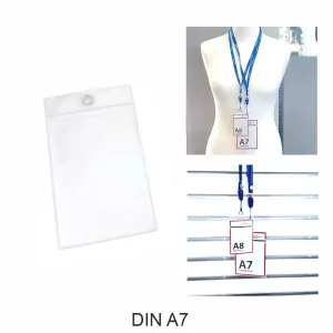 Accesorios carteleria 10 fundas para precio con agujero a7