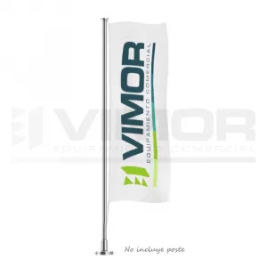 BANDERA POLIESTER 1.00 X 3.00 M., IMPRESA