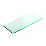 ESTANTE CRISTAL 8mm TEMPLADO 90x35cms 4 ESQ. SEG.