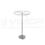 EXPOSITOR CALCETINES 1 PISO CROMADO 30cm. DIAMETRO 70cm