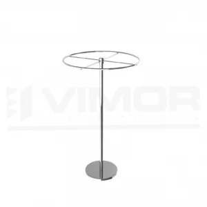 EXPOSITOR CALCETINES 1 PISO CROMADO 30cm. DIAMETRO 70cm