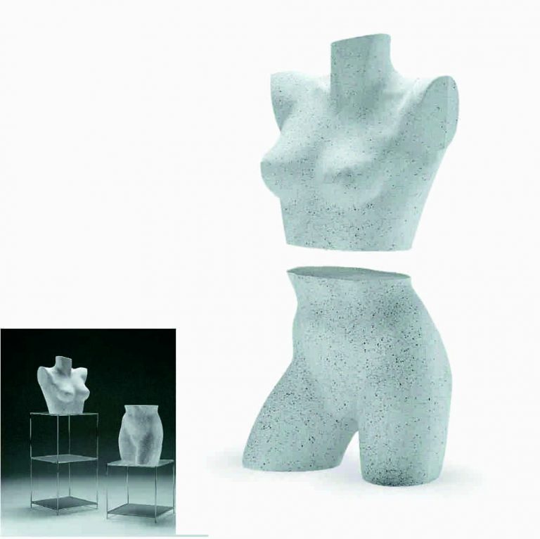 Busto porexpan torso y cadera señora blanco