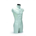 Torso plástico caballero blanco