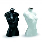 BUSTO PLASTICO TORSO SEÑORA CAMISA BLANCO