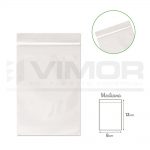 100 BOLSAS PLÁSTICO CON CIERRE PRESIÓN 8x12cm