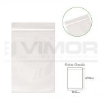 100 BOLSAS PLÁSTICO CON CIERRE PRESIÓN 18.5X27.5