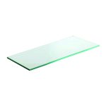 ESTANTE CRISTAL 8mm TEMPLADO 120x35cms 4 ESQ. SEG.