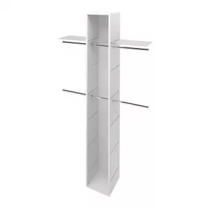 MODULO SISTEMA RANURA 1ESTANTE Y 2BARRAS 2300x1200