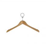 PERCHA CAMISA MADERA HOTEL 45cm