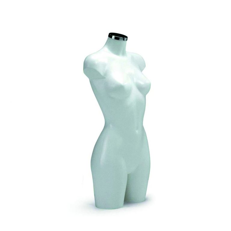 Torso plástico señora blanco