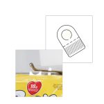 100 ADHESIVOS circulo para COLGAR EN GANCHO SIMPLE