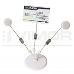 PORTAPRECIO CON 3 SOPORTES PRECIOS ADHESIVO 18cm. (en paquete de 5uds)